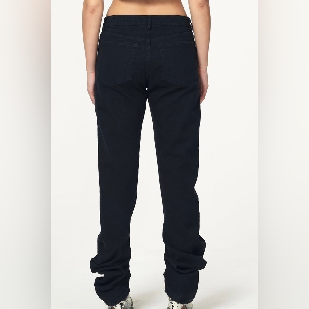 VAQUERA NYC designer black scrunch pants / jeans women’s size 27 - Picture 4 of 14
